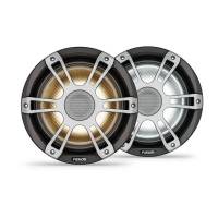 Fusion® Signature Series 3i Marine Coaxial Speakers - 8,8-дюймовые спортивные коаксиальные громкоговорители CRGBW серого цвета, 330 Вт (пара) 010-02773-11 от прозводителя Fusion