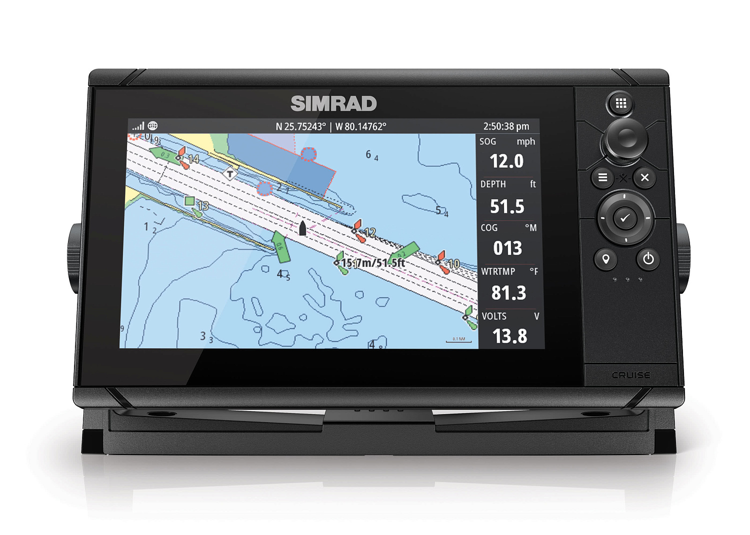 SIMRAD Cruise 9 с датчиком 83/200 kHz на транец
