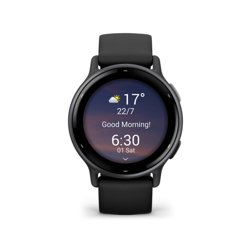 Garmin Vivoactive 5 черные с серым безелем и силиконовым ремешком 010-02862-10 от прозводителя Garmin