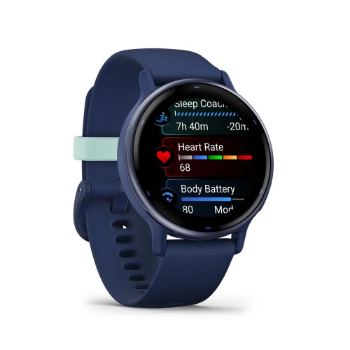 Garmin Vivoactive 5 синие с металлически-синим безелем и силиконовым ремешком 010-02862-12 от прозводителя Garmin