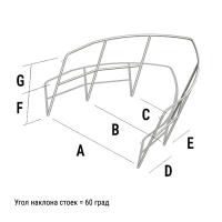 Леер носовой тип 1 (6 стоек) под заказ 030181T от прозводителя Техномарин