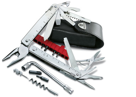 Мультитул Victorinox SwissTool X Plus, 115 мм, 38 функций, нейлоновый чехол 3.0338.N от прозводителя Victorinox