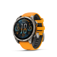 Garmin Fenix ​​8 — 47 мм AMOLED — сапфирово-титановый с оранжево/графитовым ремешком 010-02904-11 от прозводителя Garmin