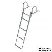 Трап телескопический с поручнем, 4 серых ступеней (ширина 350 мм.) 040109GT от прозводителя Техномарин