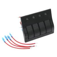 Панель переключателей 4 клавиши с автоматическими выключателями NEKEKE, серия S, со съемной панелью BP4S/P от прозводителя NEKEKE