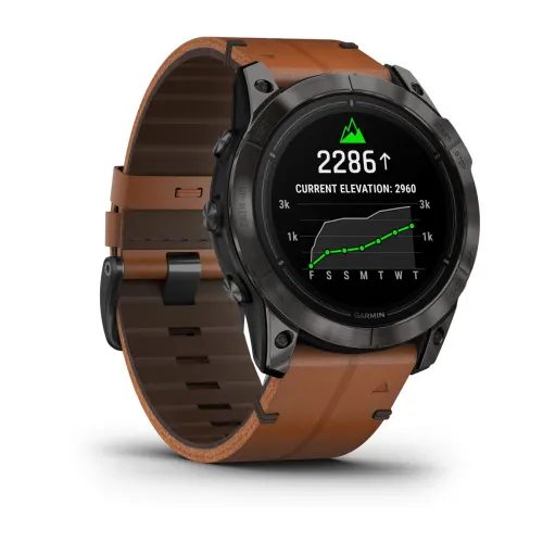 GARMIN EPIX Pro G2 51mm Carbon Grey DLC Titanium with Chestnut Leather Band 010-02804-30 010-02804-30 от прозводителя Garmin