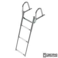 Трап телескопический с поручнем, 3 белых ступени (ширина 350 мм.) 040110WT от прозводителя Техномарин