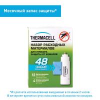 Набор запасной Thermacell (4 газовых картриджа + 12 пластин) MR 400-12 от прозводителя Thermacell