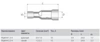 Разъем штекерный (мама) 2.5-4 (100 шт) РШИ-М 2.5-4 от прозводителя КВТ