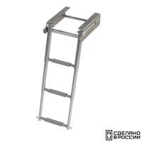 Трап телескопический выдвижной с фиксатором, 3 серые ступени (ширина 276 мм.) 040131GT от прозводителя Техномарин
