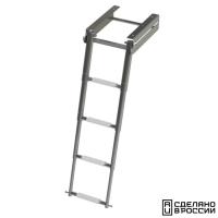 Трап телескопический выдвижной с фиксатором, 4 белая ступени (ширина 278 мм.) 040132WT от прозводителя Техномарин