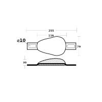 Анод магниевый на корпус судна 00350/BMG от прозводителя Tecnoseal