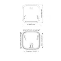 Люк палубный сдвижной Альбатрос ACR (акрил) 850x800 030805T от прозводителя Техномарин