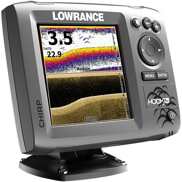 Эхолот Lowrance HOOK-5 Mid/High/DownScan™ 000-12656-001 от прозводителя Lowrance