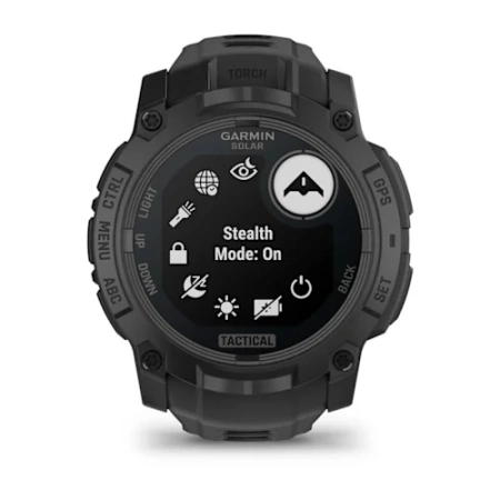 Garmin Instinct 3 - 50 мм SOLAR | Tactical | Black with Black Band