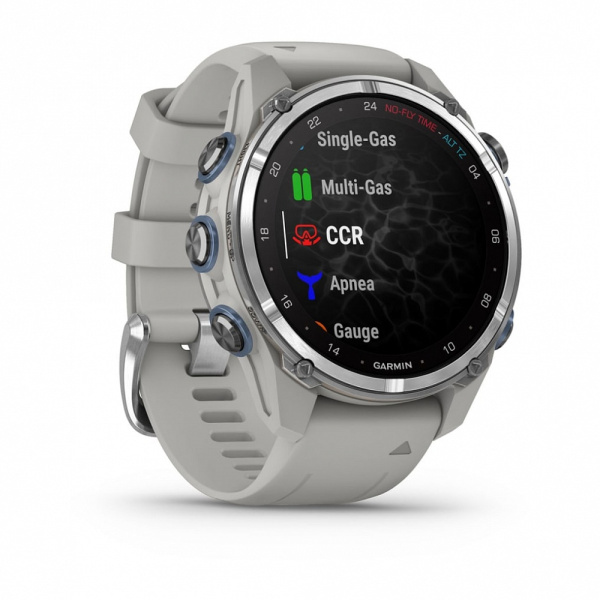 Garmin Descent Mk3 - 43 мм | steel/grey silicone band