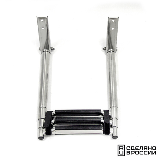 Трап телескопический складной, 3 черных ступени (ширина 310 мм.) AISI 316 041102BT от прозводителя Техномарин