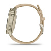 Garmin Venu 4 - 41 мм | Lunar Gold with Bone Silicone Band and Light Sand Leather Band