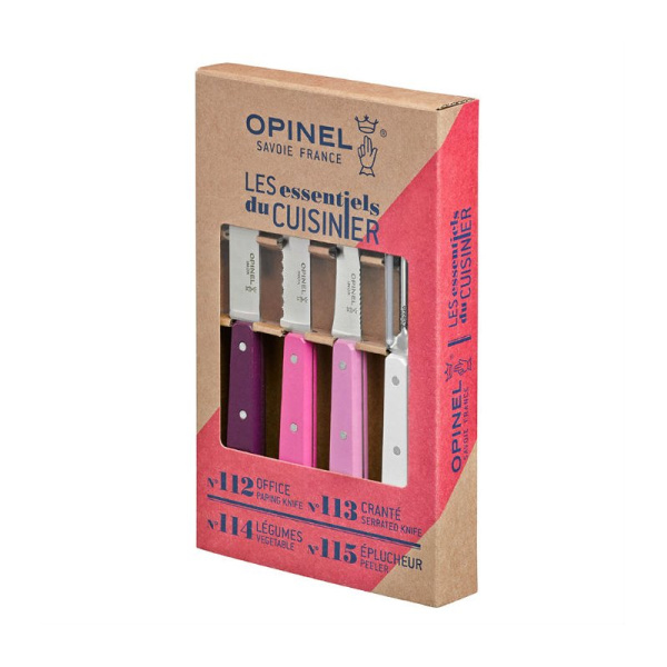 Набор ножей Opinel Les Essentiels Primarosa, нержавеющая сталь, (4 шт./уп.), 001736 001736 от прозводителя Opinel