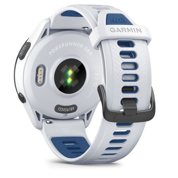 GARMIN FORERUNNER 265, Black Bezel with Whitestone Case and Whitestone/Tidal Blue Silicone Band 010-02810-51 010-02810-51 от прозводителя Garmin