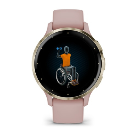 Garmin Venu 3S розовые с золотистым безелем 010-02785-03 от прозводителя Garmin