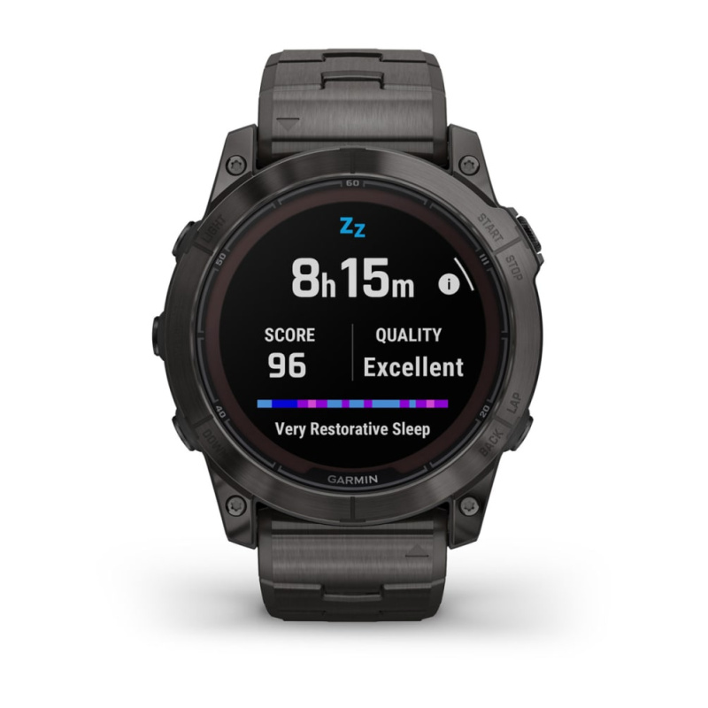 Garmin Fenix 7x Pro - 51 мм SOLAR | SAPPHIRE | Carbon Gray DLC Titanium with Vented Titanium Bracelet