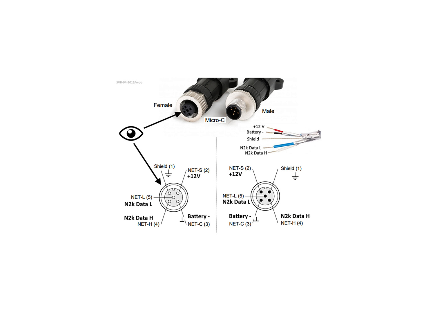 NMEA2000 NMEA2000 Plug, Female / Micro-C