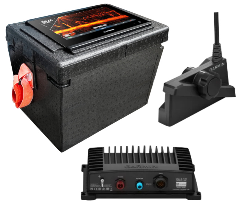 Garmin GPSMAP 1223xsv/1243xsv с Panoptix LVS34 + GLS10 — Ice Fishing Box