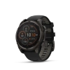 Garmin Fenix 8 - 47 мм SOLAR | SAPPHIRE | Carbon grey DLC titanium with Black/pebble grey silicone band