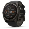 Garmin Fenix 8 - 51 мм SOLAR | SAPPHIRE | Carbon grey DLC titanium with Black/pebble grey silicone band