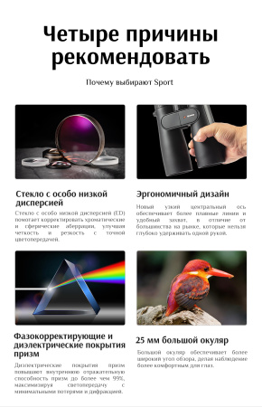 Бинокль Eyeskey Sport ED-12x50 EyeS-B107 от прозводителя Eyeskey