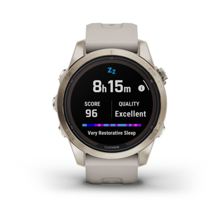 Garmin Fenix 7s Pro Sapphire Solar золотистый корпус со светло-песочным ремешком 010-02776-15 от прозводителя Garmin