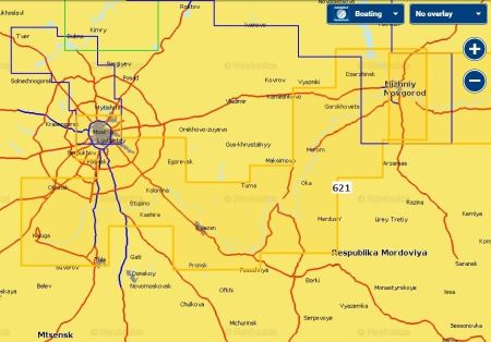 Карты Navionics Small 5G621S2 Реки Москва, Ока 5G621S2 от прозводителя Navionics