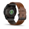 Garmin Epix Pro (Gen 2) - 51 мм PRO | SAPPHIRE | Carbon Grey DLC Titanium with Chestnut Leather Band