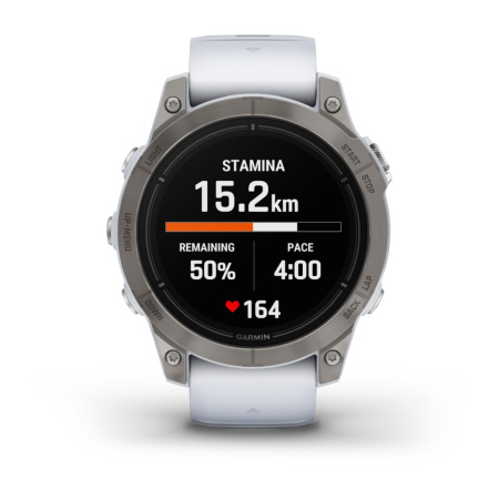 Garmin epix Pro (Gen 2) Sapphire Edition 47 мм, титановый, белый DLC, белый ремешок 010-02803-21 от прозводителя Garmin