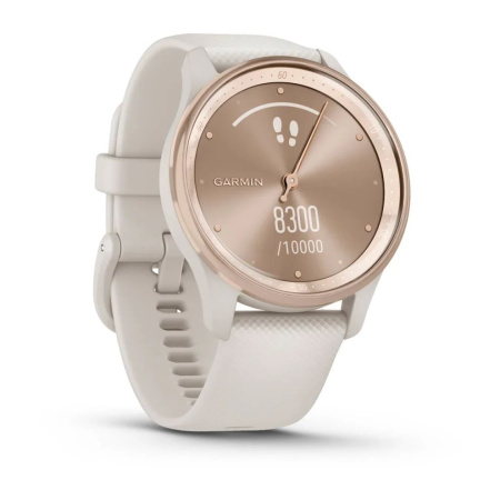 Garmin vivomove Trend с безелем персикового цвета с корпусом цвета слоновой кости и силиконовым ремешком 010-02665-01 от прозводителя Garmin