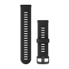 Garmin Ремешок сменный черный с серой застежкой (силикон) 010-11251-2R от прозводителя Garmin