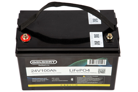 Аккумуляторная батарея литиевая Gelbert LiFePO4 (24V/100Ah/120A) Bluetooth 184 от прозводителя Gelbert