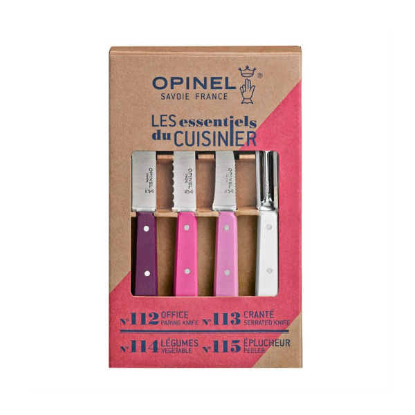 Набор ножей Opinel Les Essentiels Primarosa, нержавеющая сталь, (4 шт./уп.), 001736 001736 от прозводителя Opinel