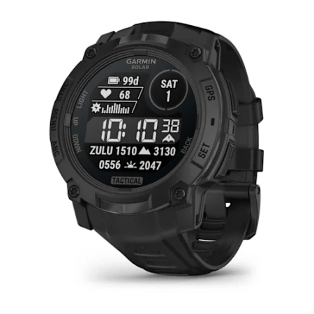 Garmin Instinct 3 - 50 мм SOLAR | Tactical | Black with Black Band