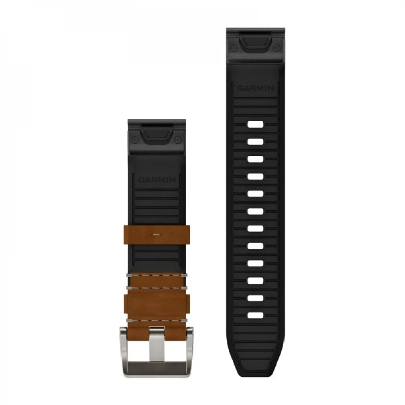 Ремешки для часов QuickFit 22 WATCH STRAPS LEATHER/FKM HYBRID BROWN/BLACK