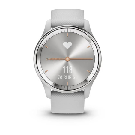 Garmin vivomove Trend с серебристым безелем, серым корпусом и силиконовым ремешком 010-02665-03 от прозводителя Garmin