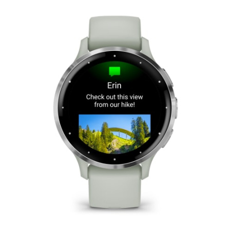 Garmin Venu 3S серо-зеленый с серебристым безелем 010-02785-01 от прозводителя Garmin