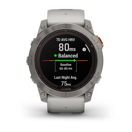 Garmin fenix 7X Pro Sapphire Solar Edition Титановый корпус с дымчато-серым оранжевым ремешком 010-02778-15 от прозводителя Garmin