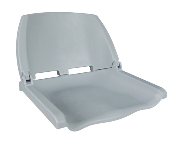 Сиденье пластмассовое складное Folding Plastic Boat Seat серое 75110G от прозводителя Newstarmarine