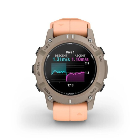 Garmin Descent G2 | Paloma with Shell Pink Band