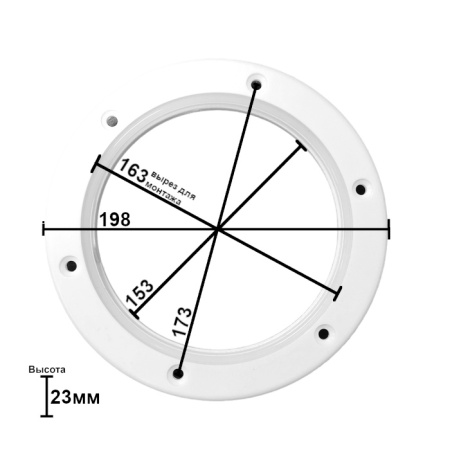 Крышка люка технологическая SUNFINE 153 мм, черная SF20312-2B от прозводителя SUNFINE MARIN