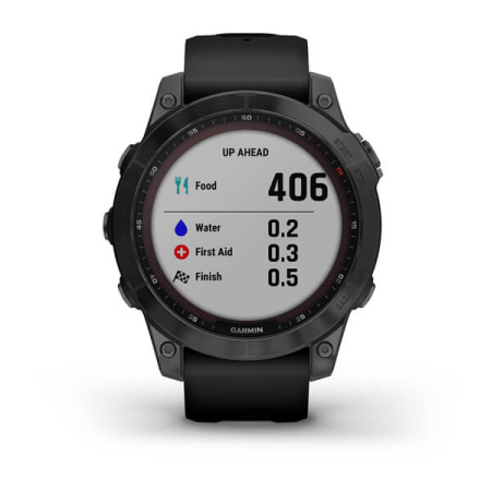 Garmin Fenix 7 Sapphire Solar титановый серый DLC с черным ремешком 010-02540-21 от прозводителя Garmin