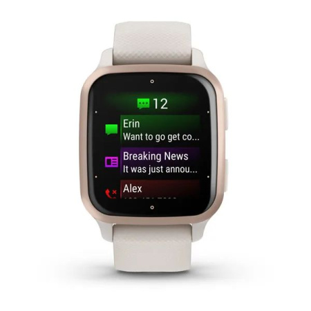 Garmin Venu Sq 2 Music Edition цвет слоновой кости с персиково-золотым алюминиевым безелем 010-02700-11 от прозводителя Garmin