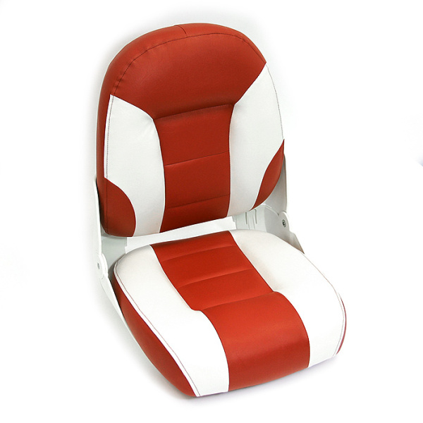 Сиденье мягкое складное Cruistyle III High Back Boat Seat, бело-красное 75131WR от прозводителя Newstarmarine